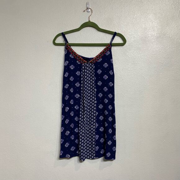 Blue Rain Blue Mini Shift Dress Sz S - Picture 1 of 10